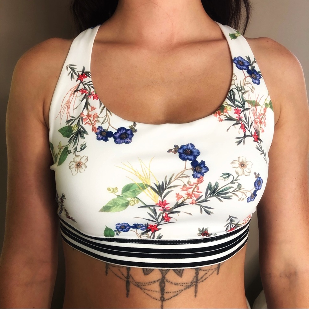 RARE Athleta NWT 2 Piece Floral Top & Leggings - Picture 4 of 6